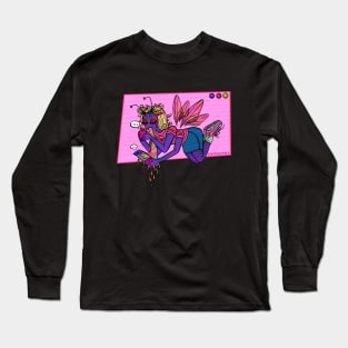 Ghosted on the fly - Pink Long Sleeve T-Shirt